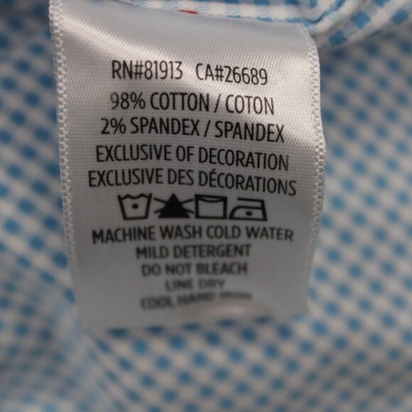 Robert Graham Modern Americana Shirt Adult 2XL XXL Blue Tailored Fit L/S Button - Picture 8 of 12